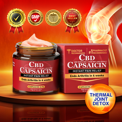 🧑🔬Made in an FDA-registered facility: Therma Core 𝗖𝗕𝗗 Capsaicin Instant Pain Relief Bone Healing Cream🌿🌶️